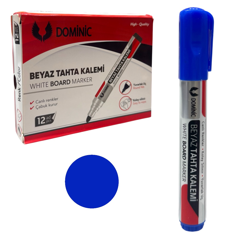 DOMİNİC MAVİ TAHTA KALEMİ 12Lİ PAKET