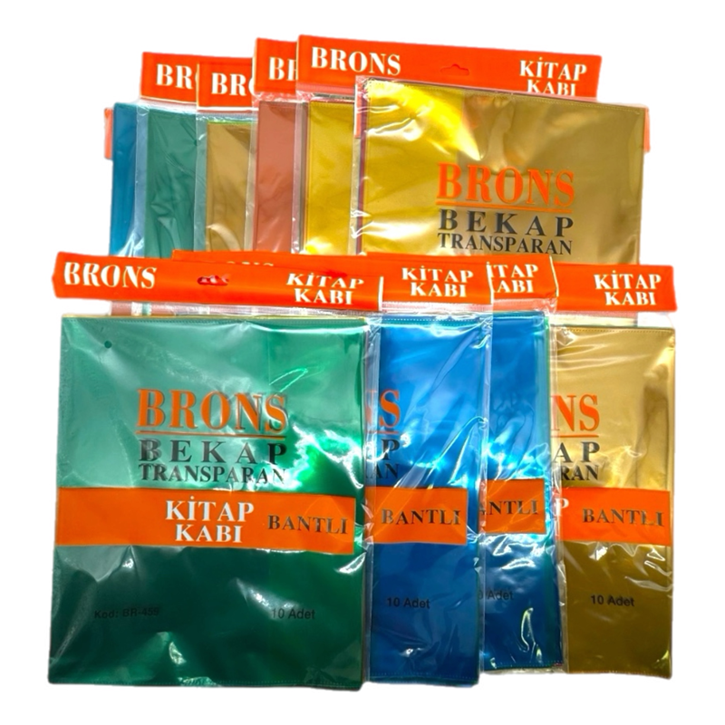 BRONS KİTAP KABI 10LU KARIŞIK 10LU PAKET