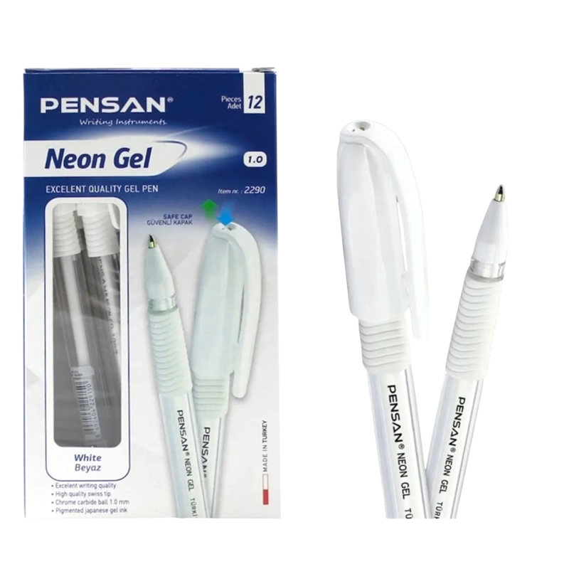 PENSAN BEYAZ TÜKENMEZ KALEM 12Lİ PAKET