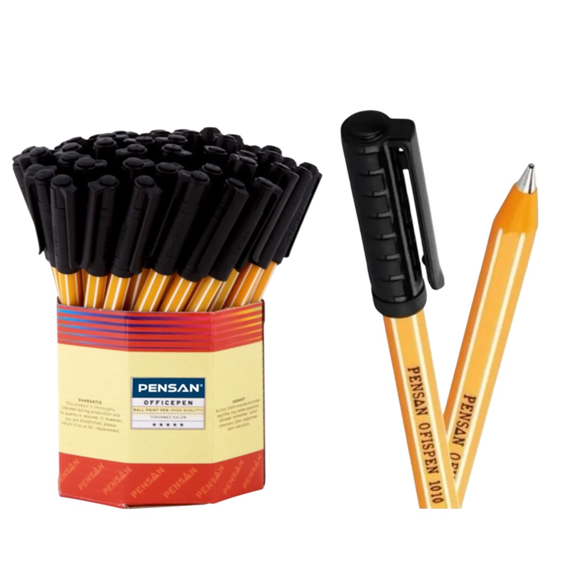 PENSAN 1010 SİYAH TÜKENMEZ KALEM 60LI PAKET