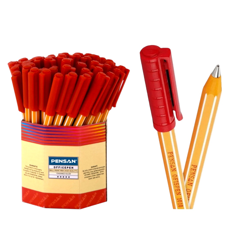 PENSAN 1010 KIRMIZI TÜKENMEZ KALEM 60LI PAKET