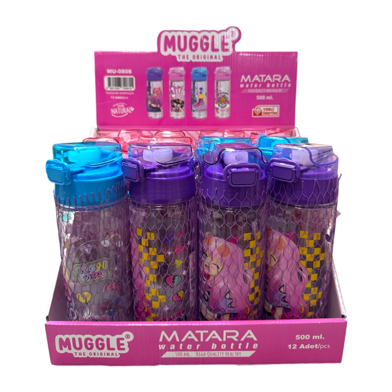 MUGGLE 0808 KIZ MATARA 500 ML 12Lİ PAKET