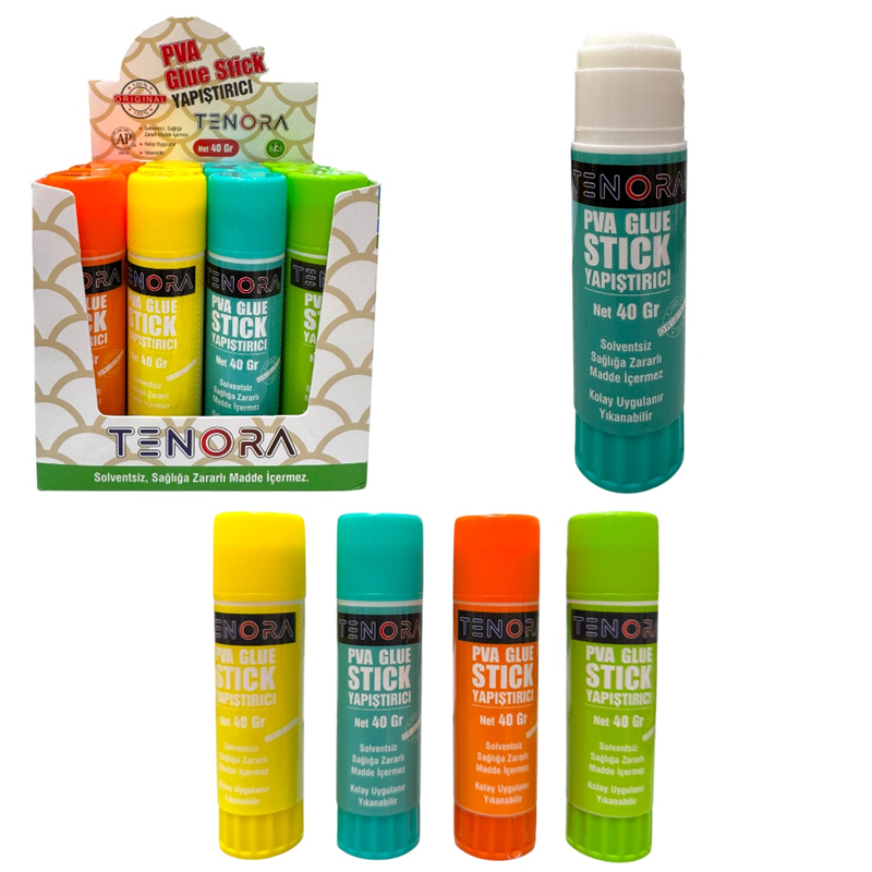 TENORA PVA GULE STİCK YAPIŞTIRICI 40 GR 12Lİ PAKET