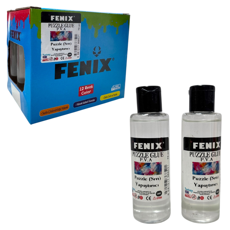 FENİX 70 ML PUZZLE YAPIŞTIRICI P.V.A 12Lİ PAKET