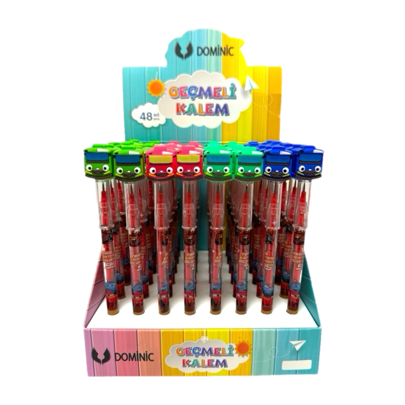 231119-4 SEVİMLİ OTOBÜS GEÇMELİ KALEM 48Lİ PAKET