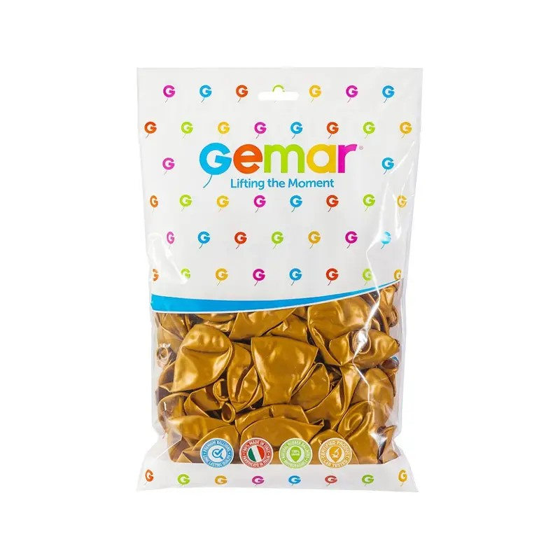 GEMAR ALTIN GOLD METALİK BALON 100LÜ PAKET