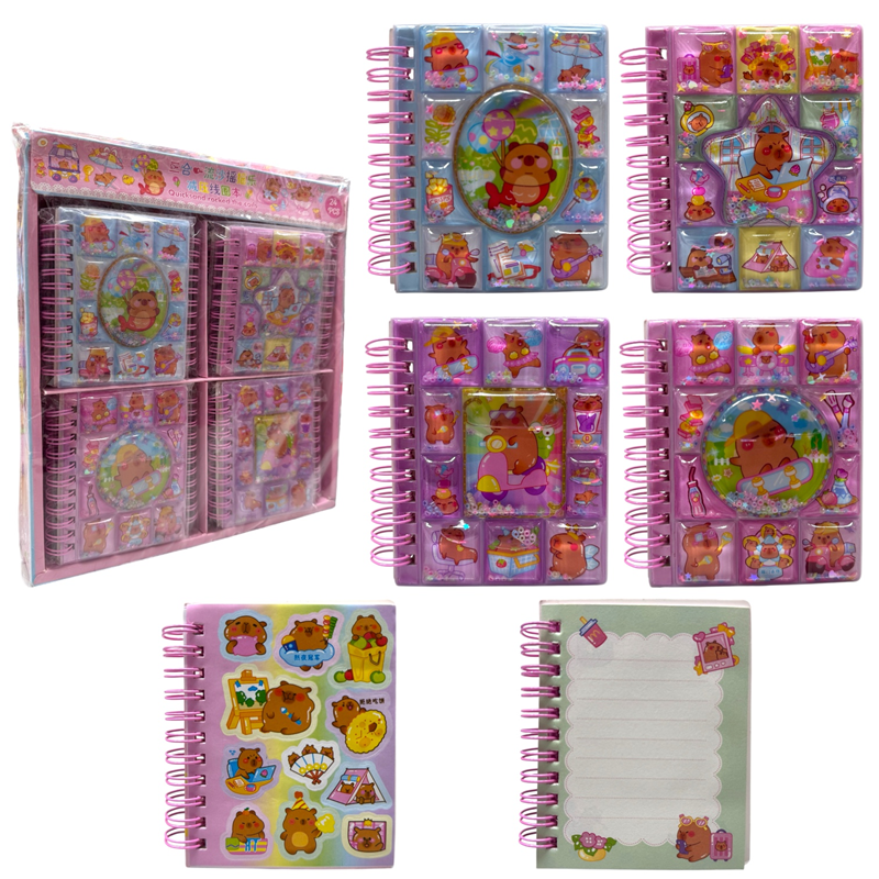TELLİ CAPY BARA 3D SULU NOT DEFTERİ 24LÜ PAKET