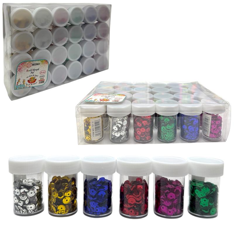 BEİMO RENKLİ KARIŞIK PUL 24LÜ PAKET