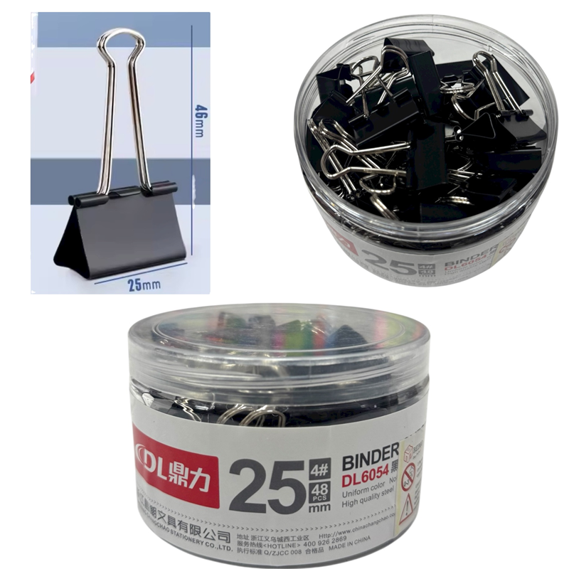 BEİMO DL6054 25 MM SİYAH KISKAÇ 48Lİ PAKET