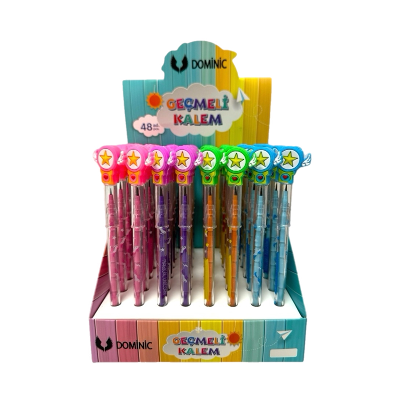 231119-9 UNİCORN YILDIZ GEÇMELİ KALEM 48Lİ PAKET