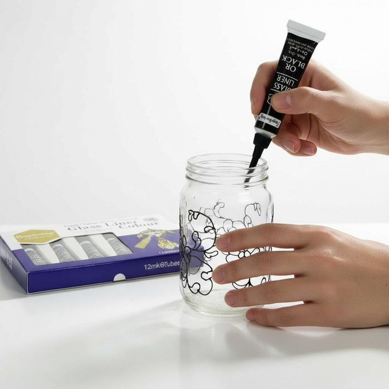 KONTÜR PASTE BOYA SİYAH 6LI PAKET