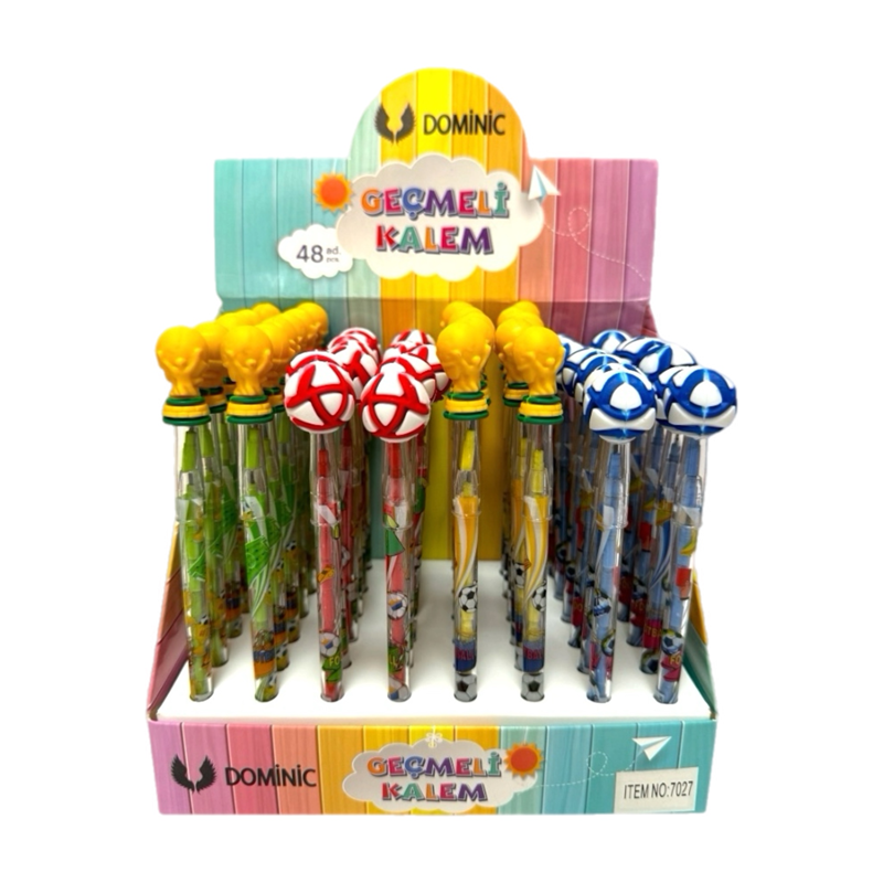 NO.7027 DÜNYA KUPASI GEÇMELİ KALEM 48Lİ PAKET
