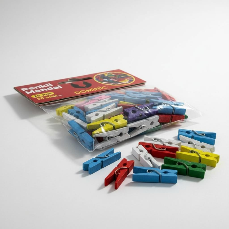 Ahşap Renkli Mini Mandal 25 Mm 50'Li Paket , Dekoratif Süsleme Renkli Minik Ahşap Mandal Ahşap Renkli Mini Mandal 25 Mm 50'Li Paket , Dekoratif Süsleme Renkli Minik Ahşap Mandal