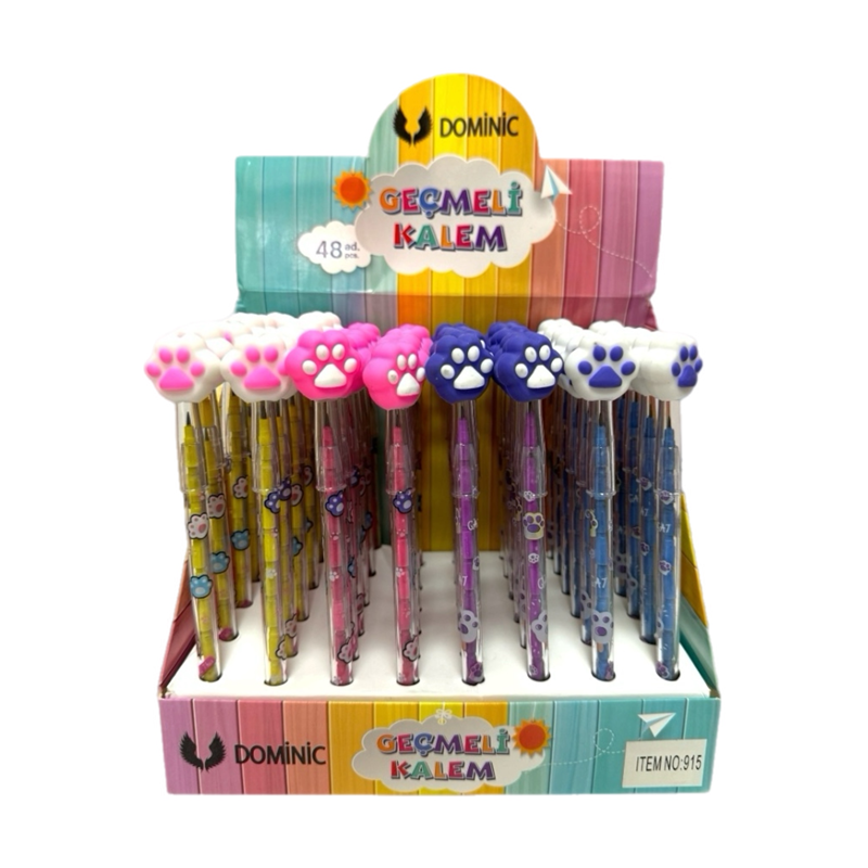NO.915 PATİ GEÇMELİ KALEM 48Lİ PAKET