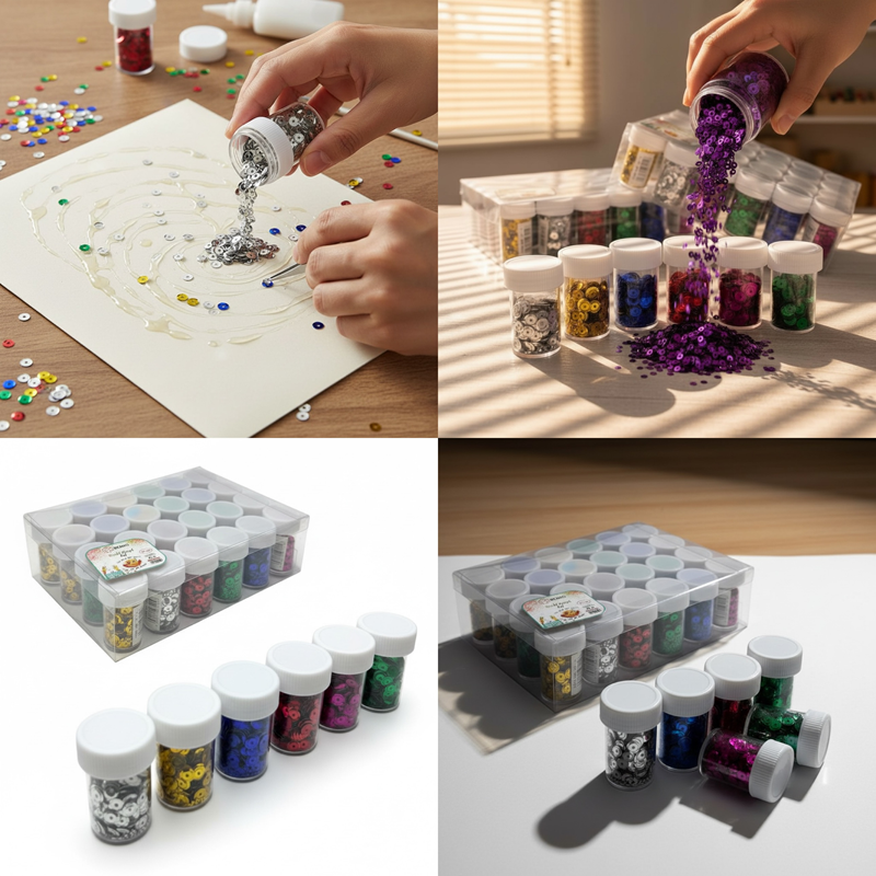 Renkli Tuzluk Modeli Karışık Pul 24'Lü Paket