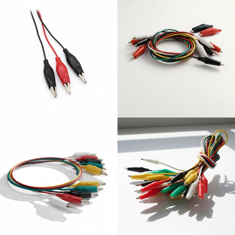 Krokodil Akım Kablosu 100'Lü Paket , Timsah Ağızlı Krokodil Test Kablosu