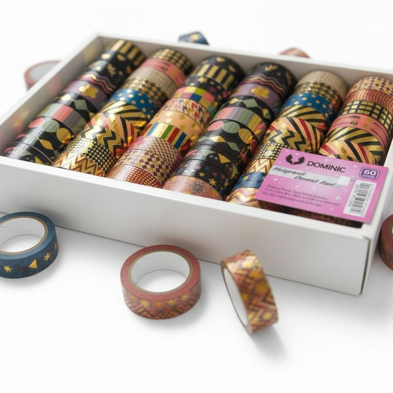 6006-A Hologramlı Desenli Bant 60'Lı Paket 6006-A Hologramlı Desenli Bant 60'Lı Paket