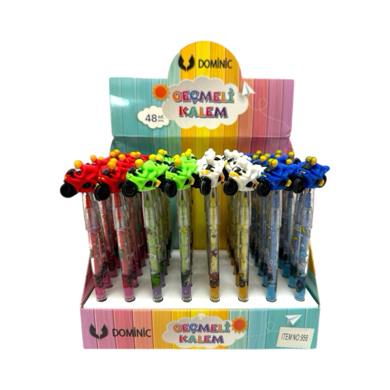 NO.956 MOTOSİKLET GEÇMELİ KALEM 48Lİ PAKET