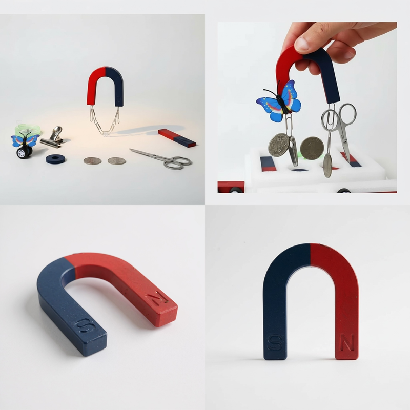 U Mıknatıs Deney Mıknatısı 3*3 Cm 50'Li Paket