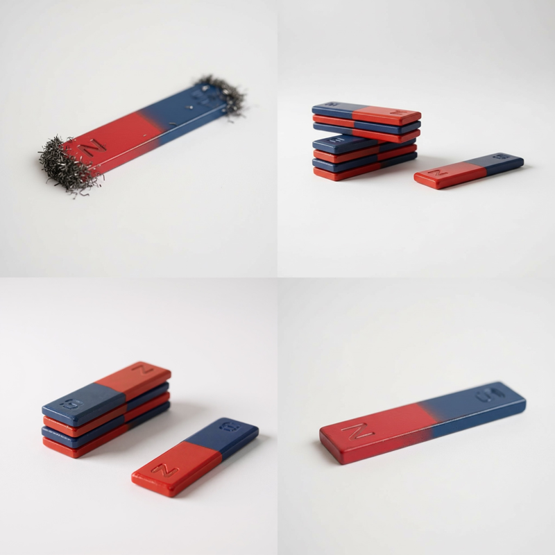 Çubuk Bar Mıknatıs Deney Mıknatısı 1,5*5 Cm 50'Li Paket