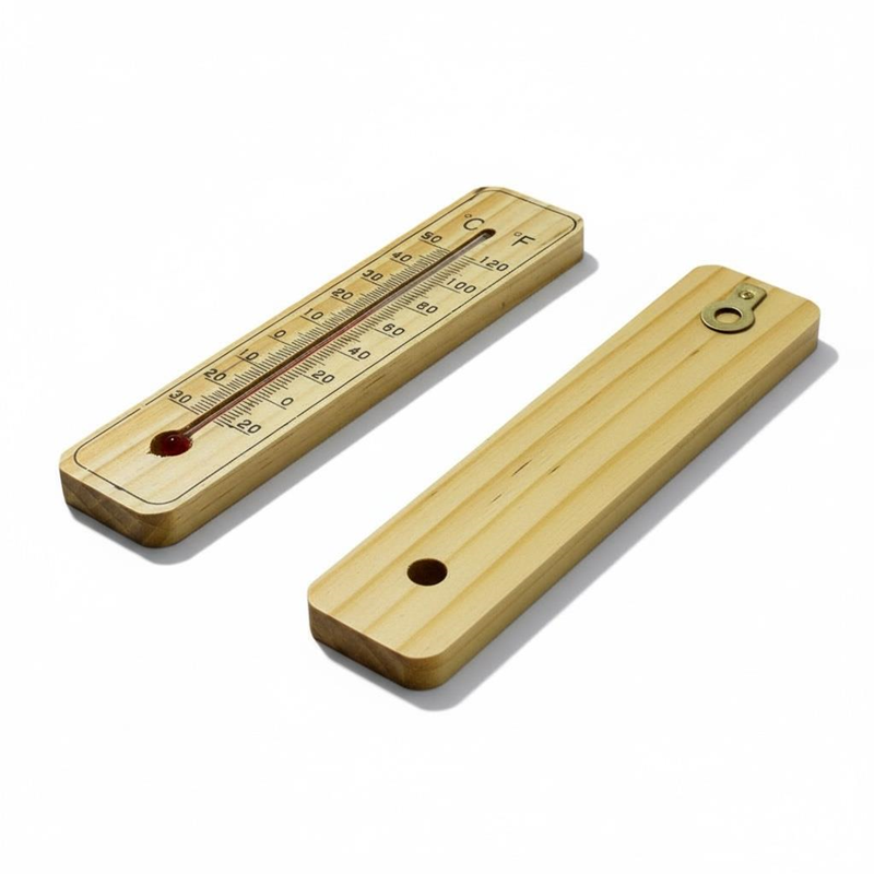 Ahşap Termometre Isı Ölçer Ahşap Termometre Isı Ölçer