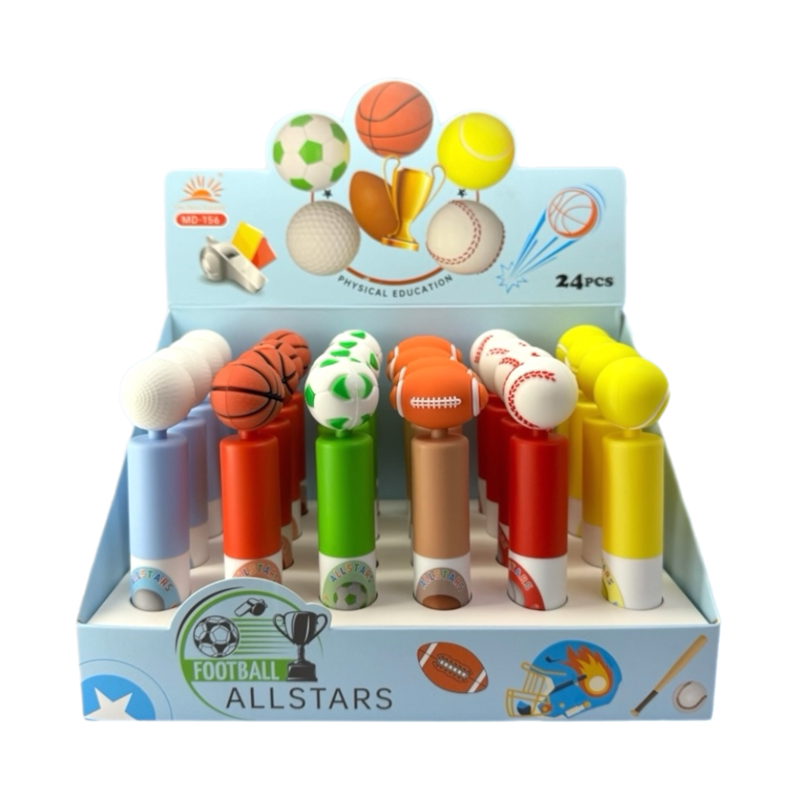 MD-156 SPOR TOPLARI FOSFORLU KALEM 24LÜ PAKET