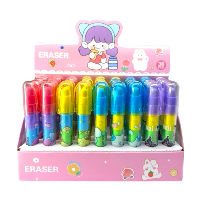 NO.006 KUROMİ GEÇMELİ YUMURTLAYAN SİLGİ 36'LI PAKET