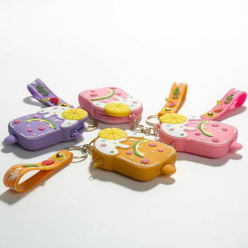 Dondurma Modeli Silikon Cüzdan Anahtarlık 7*10 Cm