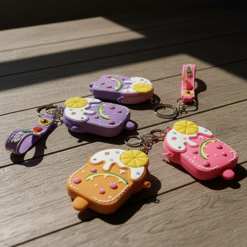 DONDURMA MODELİ CÜZDAN ANAHTARLIK FERMUARLI