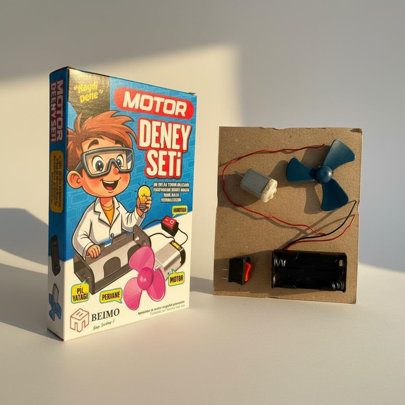 Kutulu Lüks Motor Deney Seti