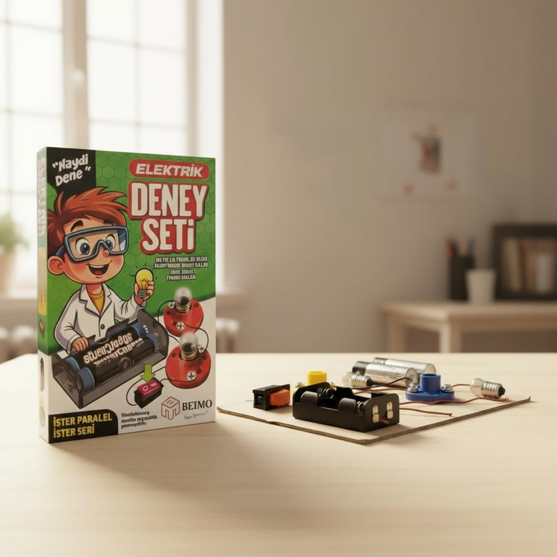 Kutulu Lüks Elektrik Deney Seti (İster Paralel İster Seri)