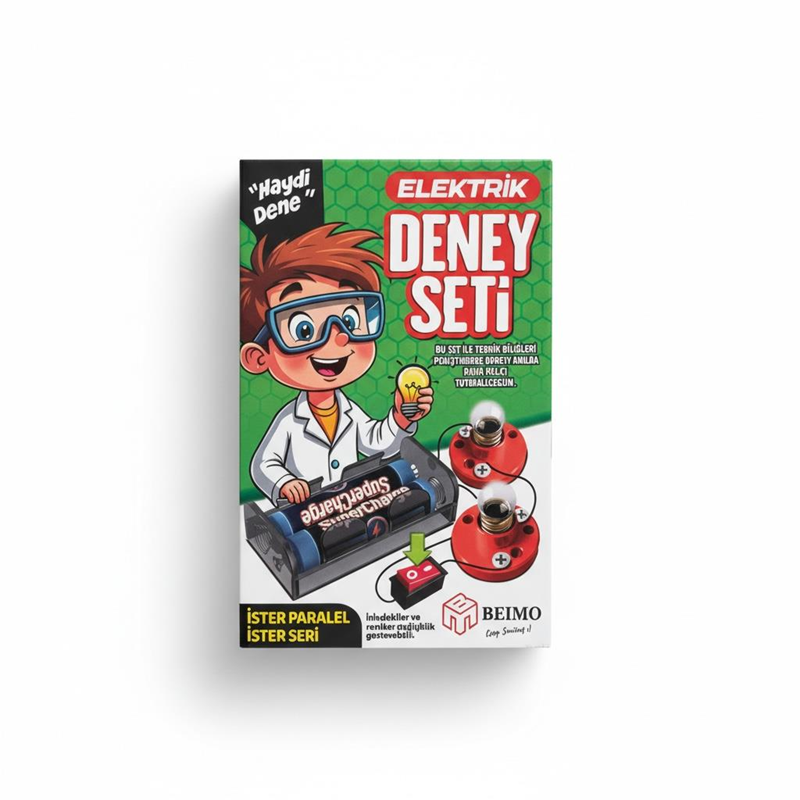 Kutulu Lüks Elektrik Deney Seti (İster Paralel İster Seri)