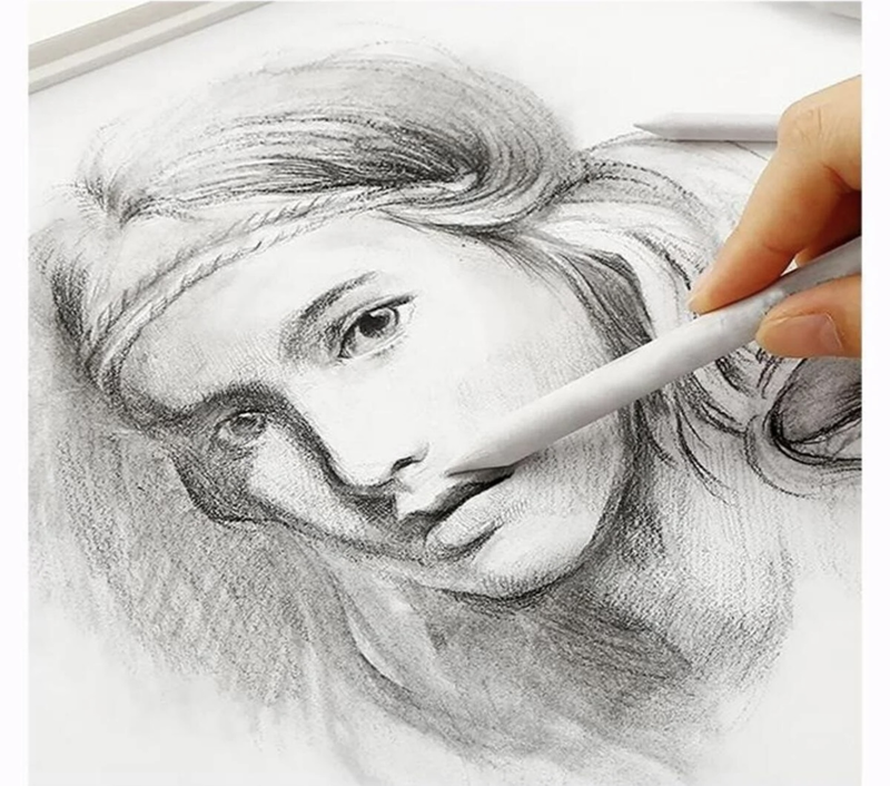 Toz Pastel Kaynaştırma Dağıtıcı Kalem Seti 6'Lı Paket / Kaynaştırma Gölgelendirme Kalemi