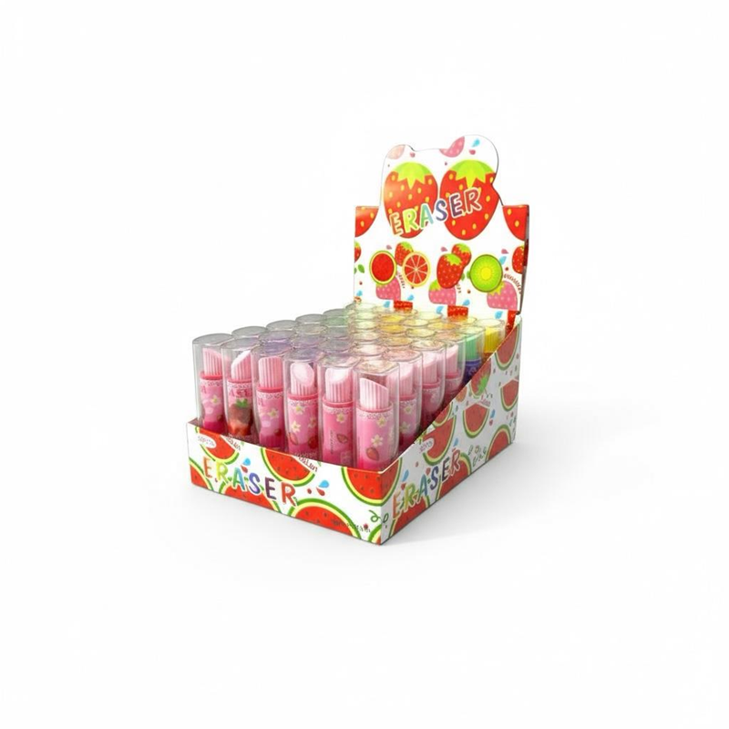 Ruj Silgi Çevirmeli Meyveler Serisi 36Lı Paket