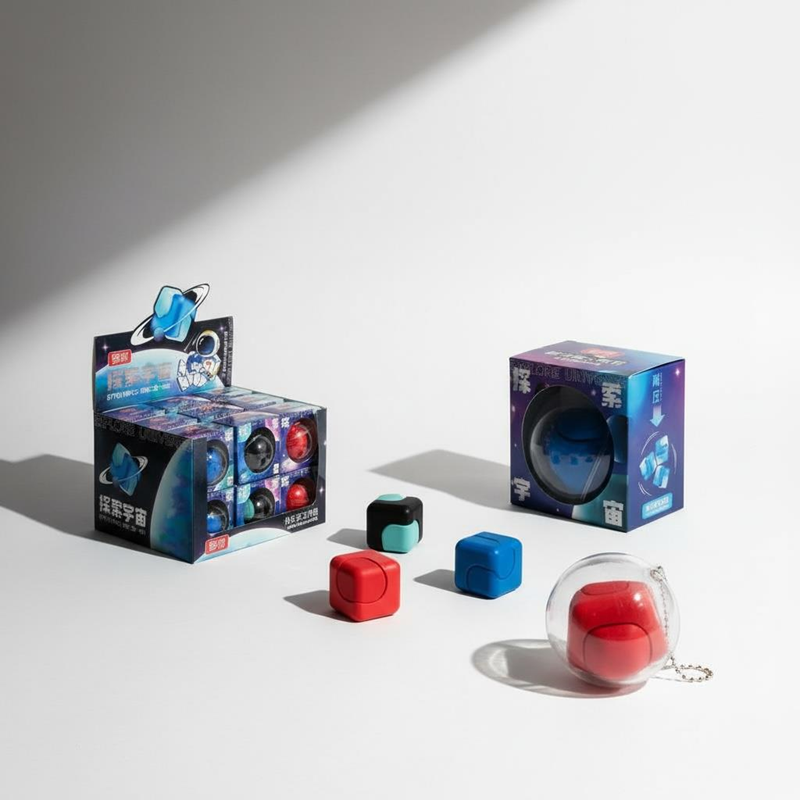 Uzay Modeli Dönebilen Bilyeli Pastel Renkler Silgi 18'Li Paket