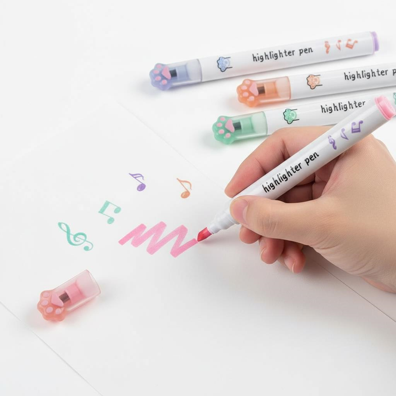 CH-518 Pati Pastel Renkler Fosforlu Kalem Seti 6'Lı Set