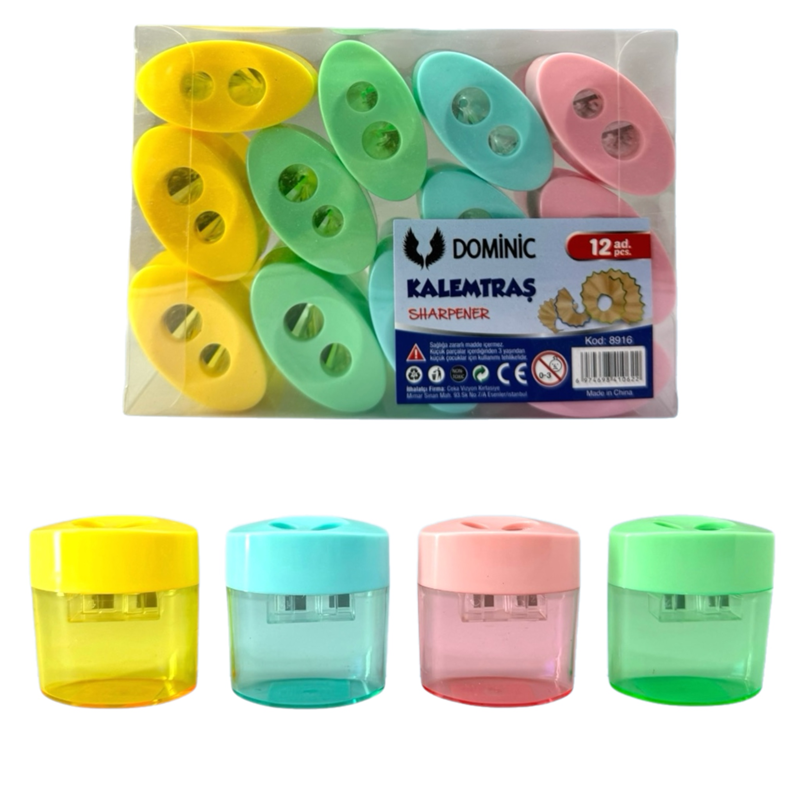 DOMİNİC NO.8916 KALEMTIRAŞ 12Lİ PAKET