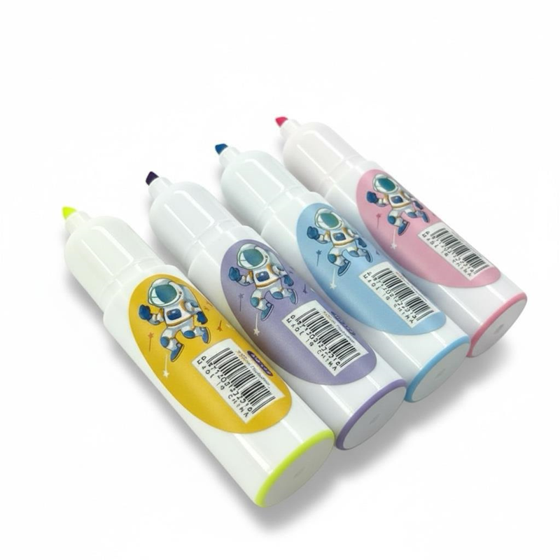 Md-132 Astronot Figürlü Fosforlu Kalem 24Lü Paket