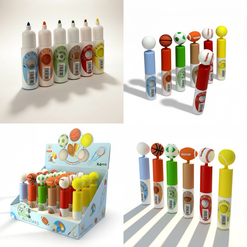 Md-156 Spor Müsabakaları Top Modeli Fosforlu Kalem 24'Lü