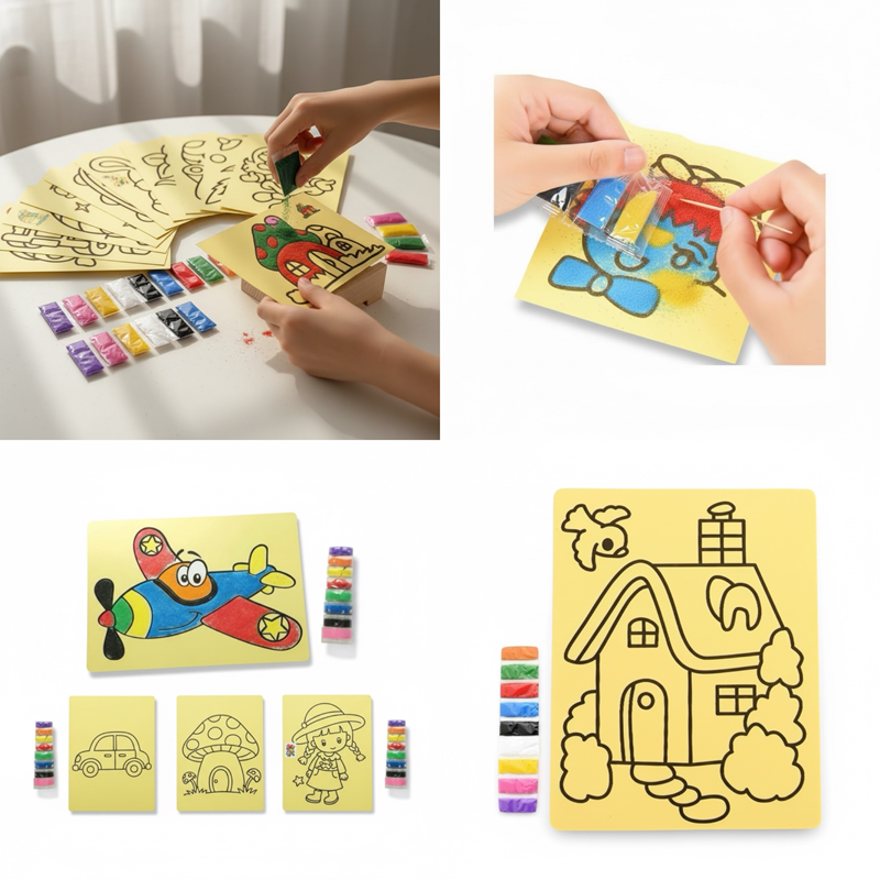 Kum Boyama Çalışma Seti (İthal Ürün)