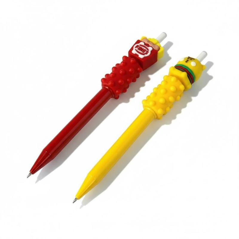 No.866 Fast Food Modeli Gövdesi Masaj Yapan Versatil 0.7 Uçlu 36Lı Paket