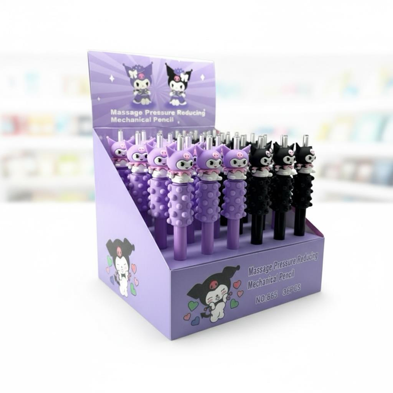 No.865 Kuromi Modeli Gövdesi Masaj Yapan Versatil 0.7 Uçlu 36'Lı Paket