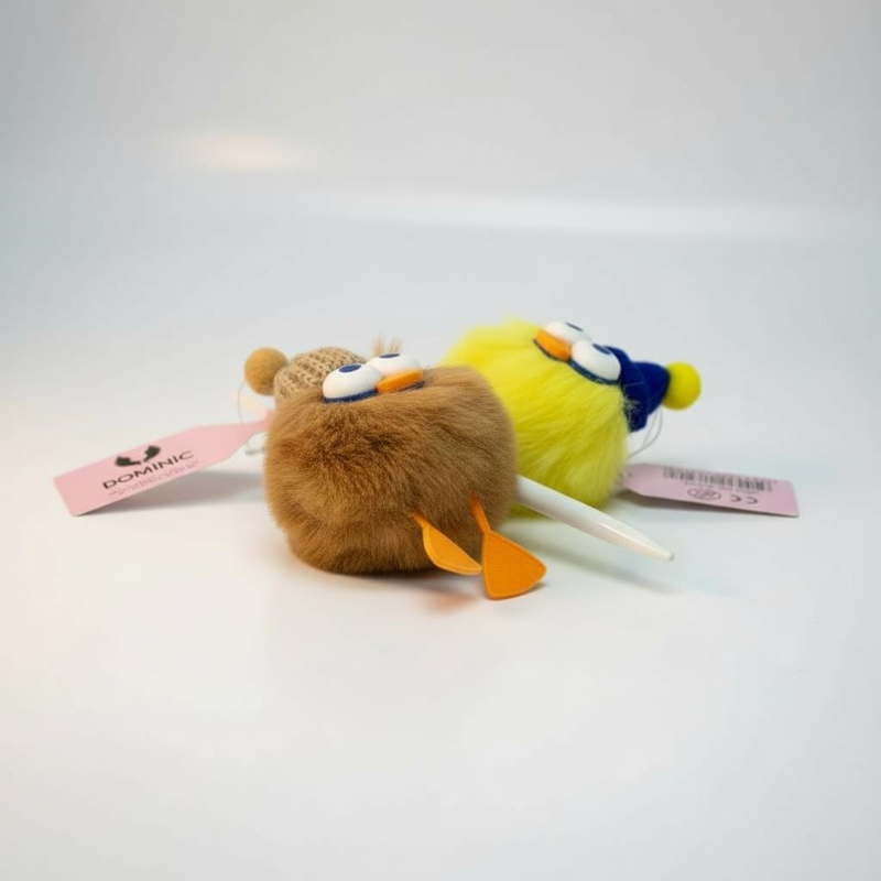 No.5420-3 Ördek Modeli Pon Pon Peluş Versatil 0.7 Uçlu 30Lu Paket