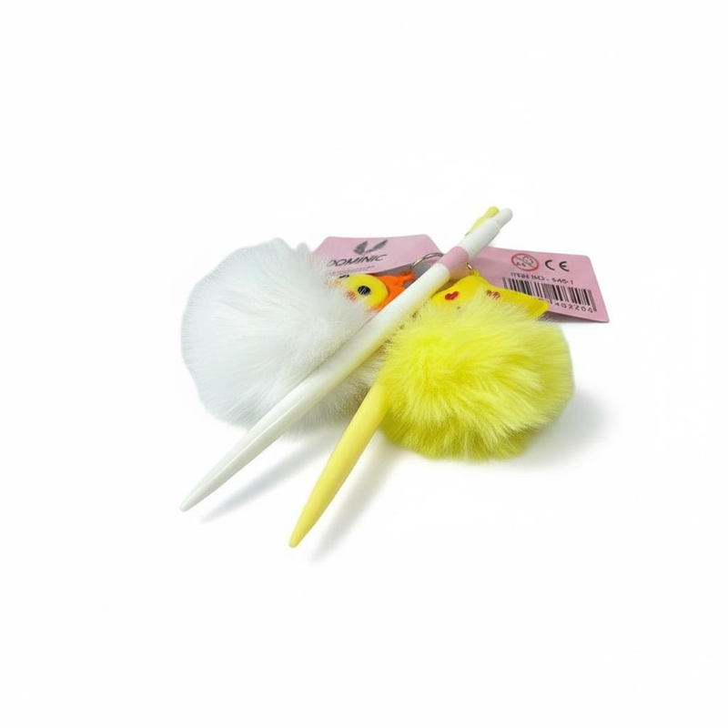 No.5420-1 Yıldız-Güneş Modeli Pon Pon Peluş Versatil 0.7 Uçlu 30Lu Paket