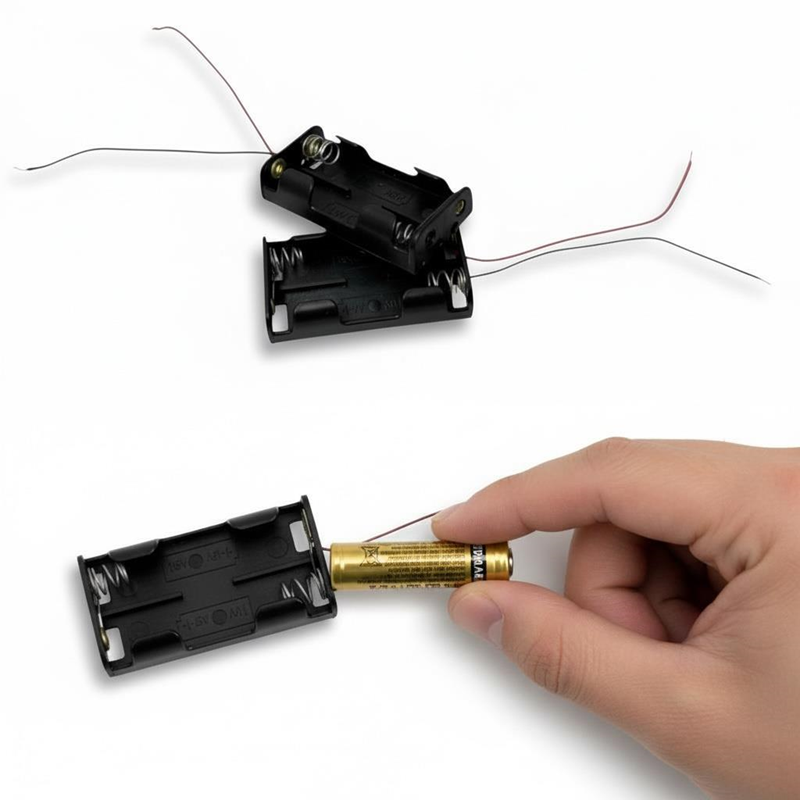 Pil Yatağı Çift Hazneli Pil Yuvası 100Lü