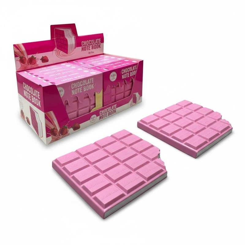 Çilekli Çikolata Kokulu Dikdörtgen Not Defteri 8*10 Cm