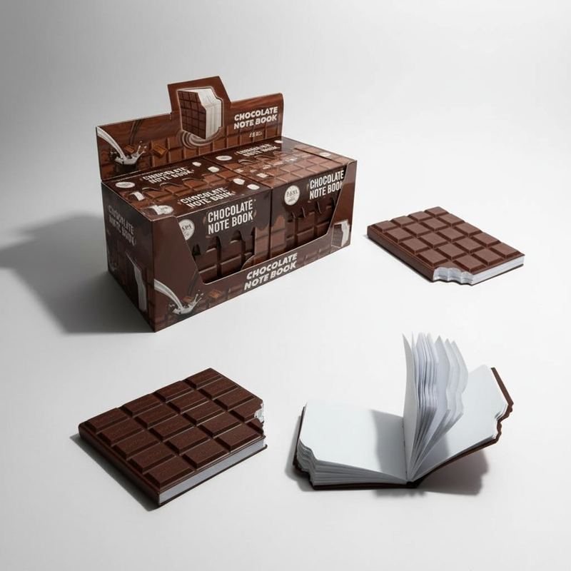 Çikolata Not Defteri Kokulu Dikdörtgen 8*10 Cm