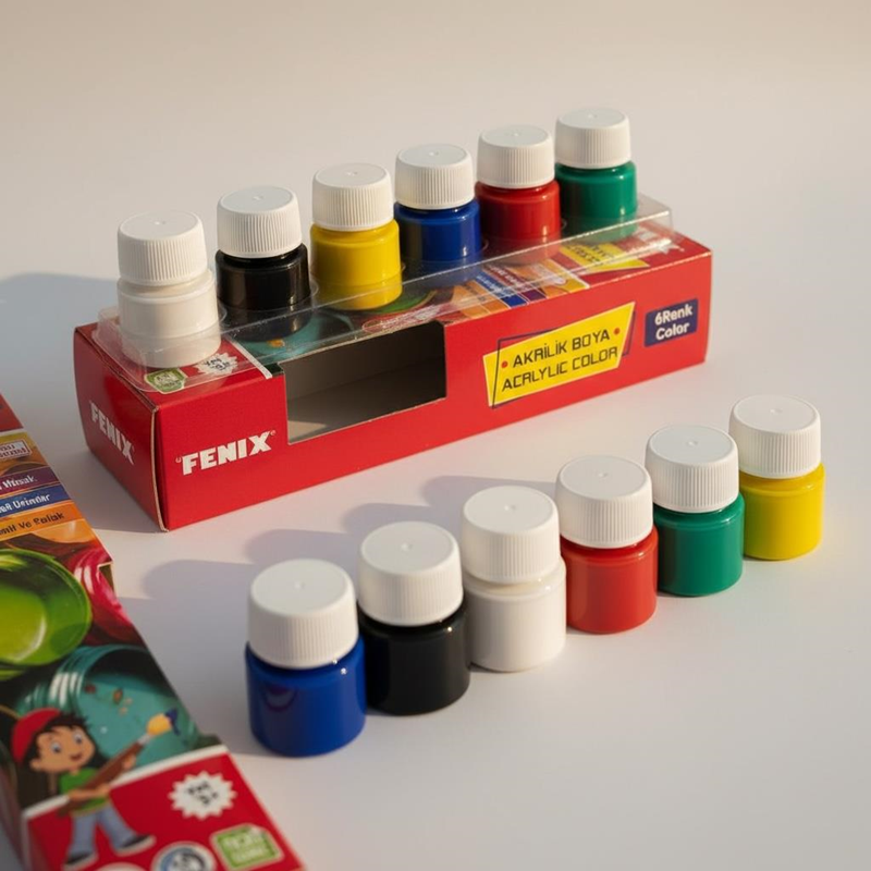 Fenix 6 Renk Şişe Akrilik Boya 15 Ml