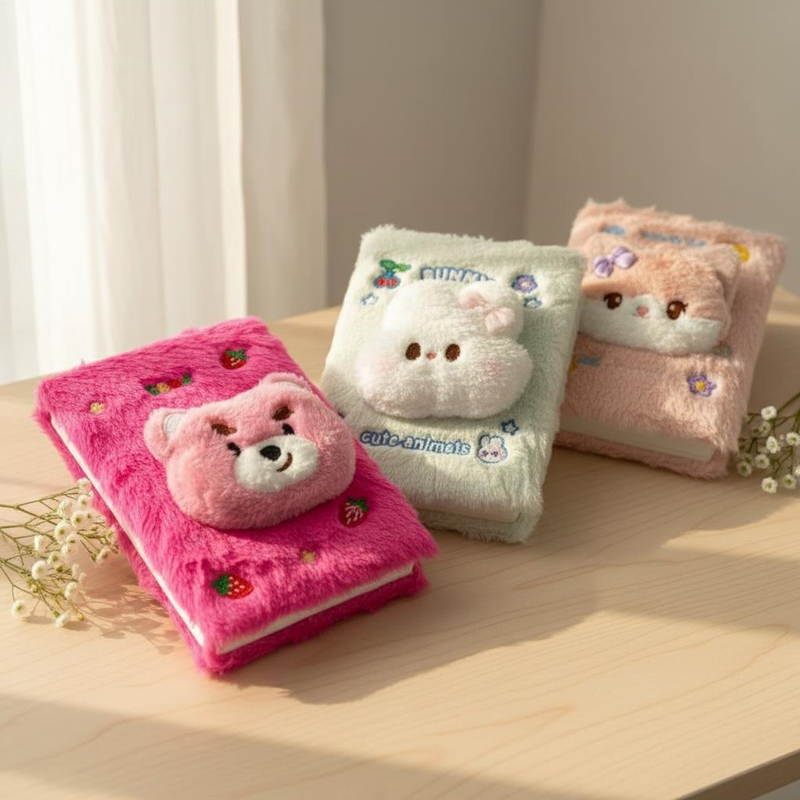 No.Ct01 A-5 Peluşlu Hatıra Defteri 80 Yaprak No.Ct01 A-5 Peluşlu Hatıra Defteri 80 Yaprak