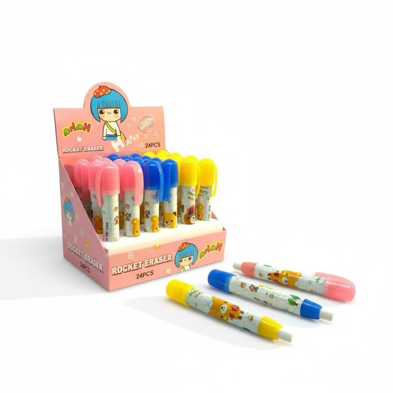 Basmalı Otomatik Roket Silgi 24'Lü Paket